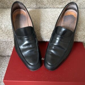 Ferragamo Black Loafers 10.5EE